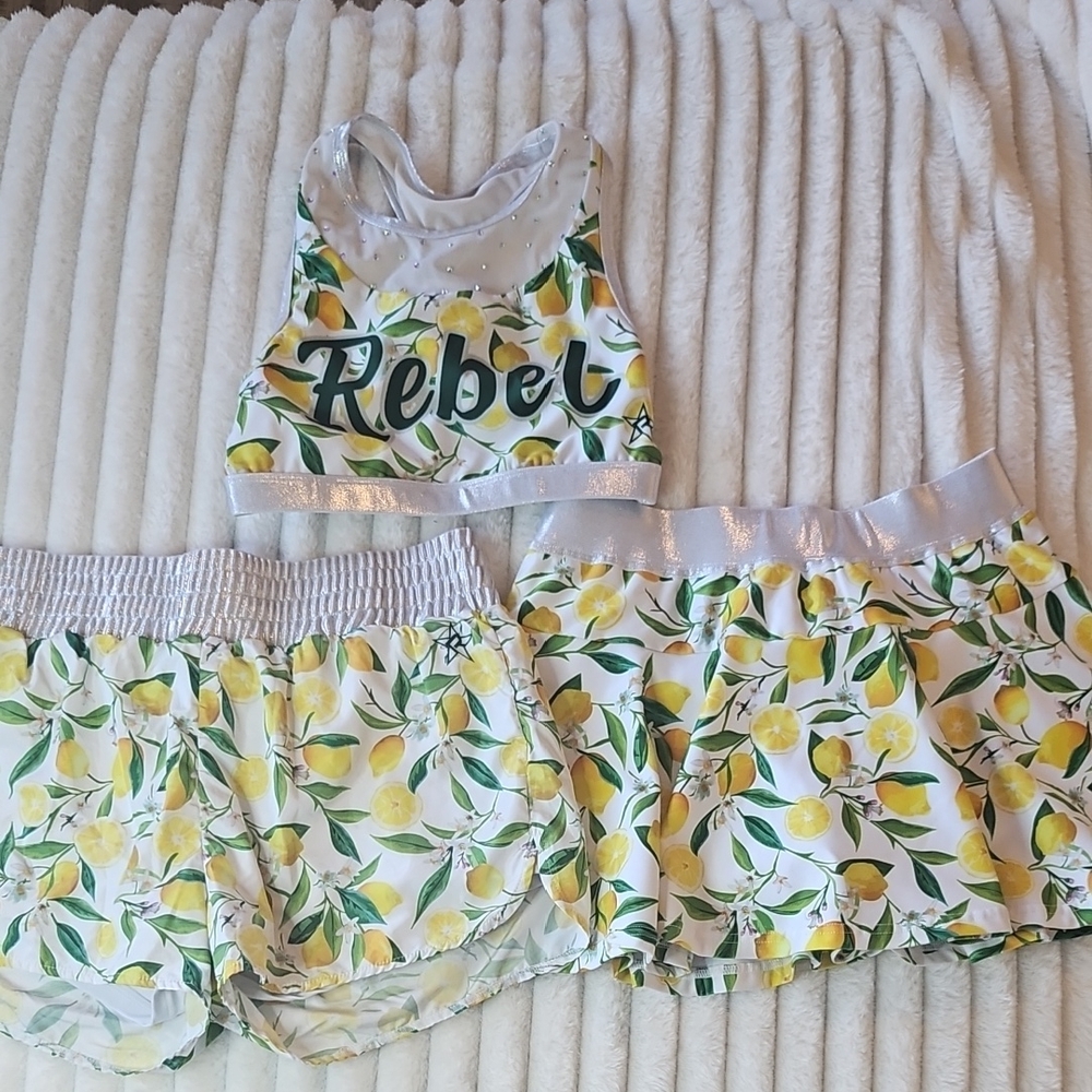Rebel Lemon Print Active Set